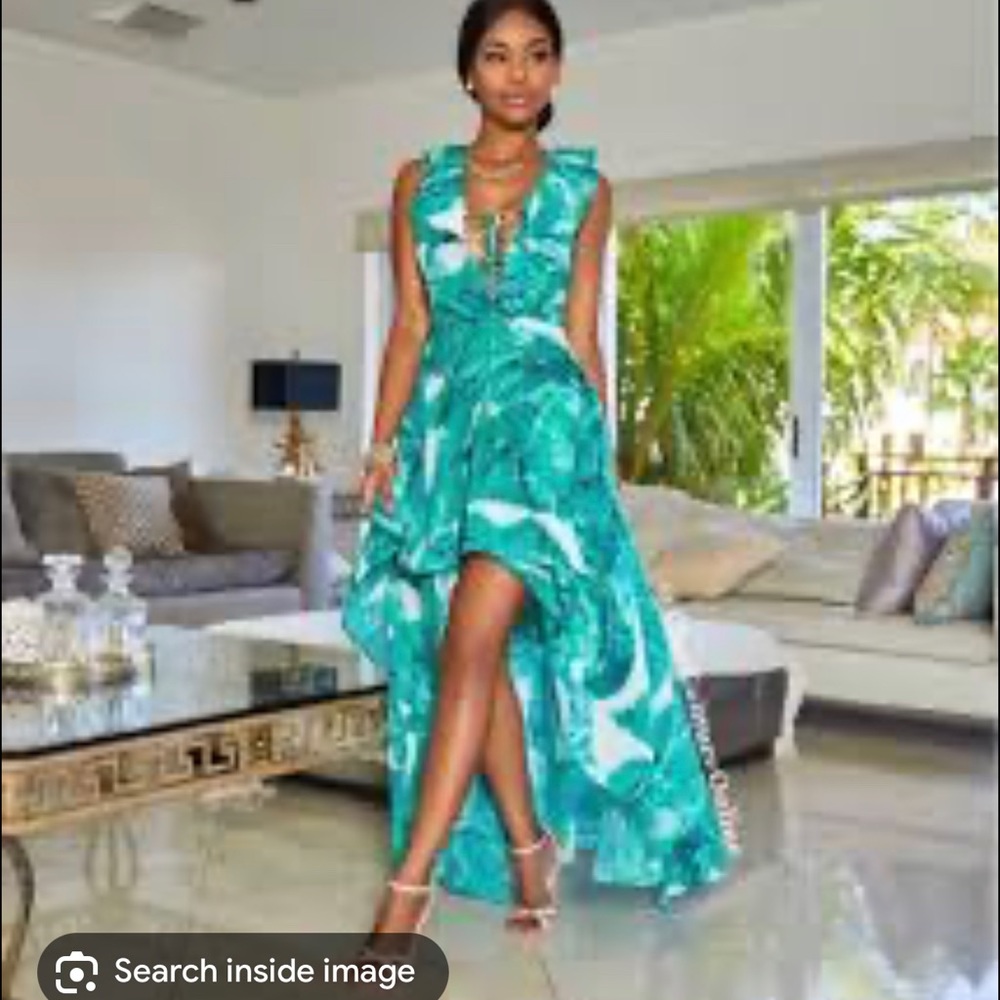 Leaf 🍃 dress high Low 😍 beautiful dress 👗